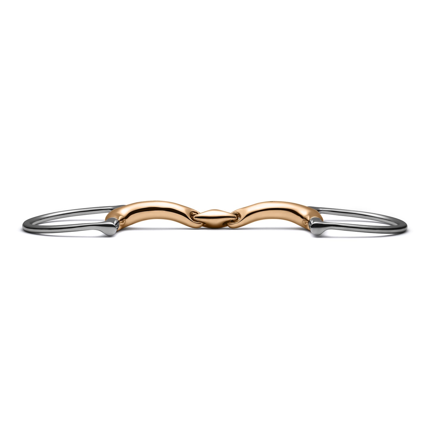 Hunter D-Ring Lozenge Savor Gold Snaffle