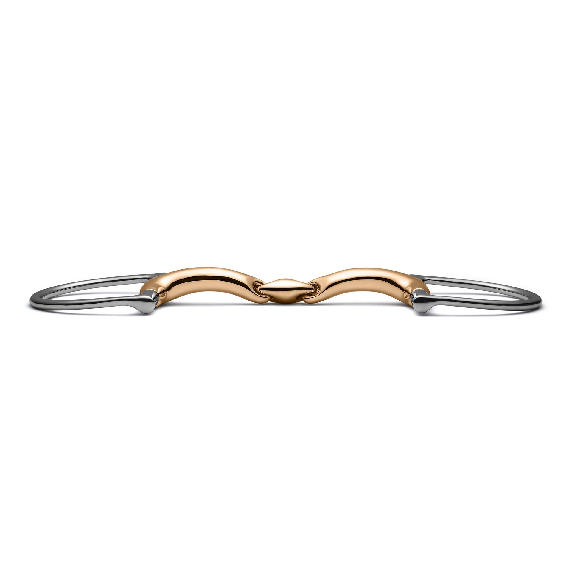 Hunter D-Ring Lozenge Savor Gold Snaffle