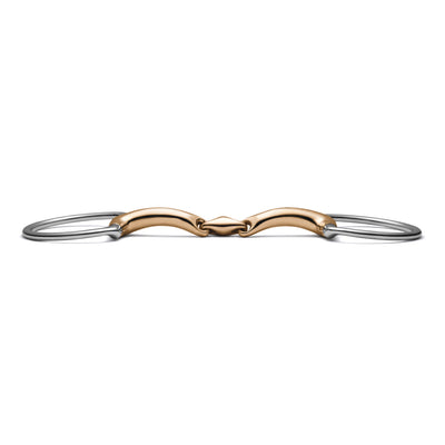 Eggbutt Lozenge Savor Gold Snaffle