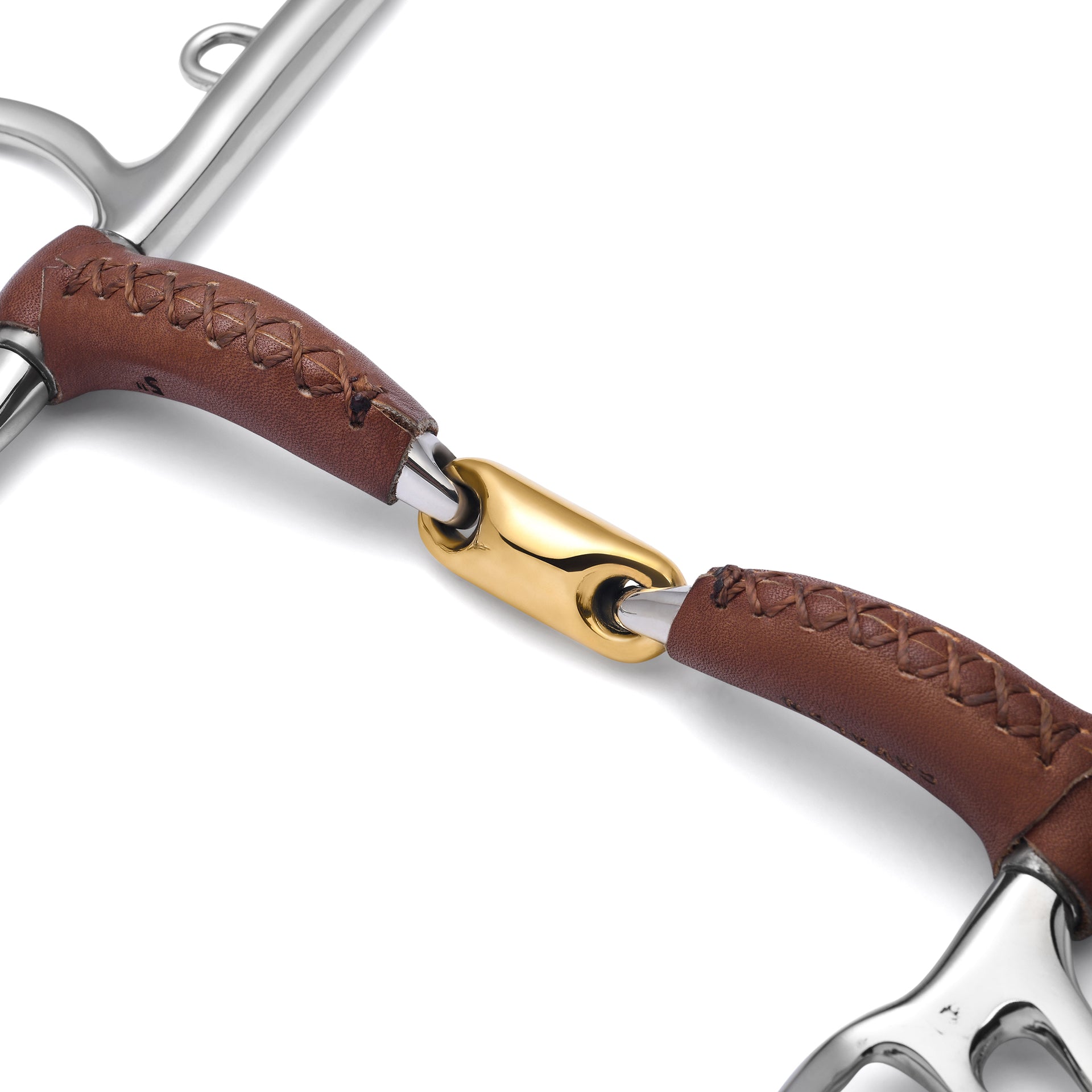 Pelham Lozenge Leather Covered Curb