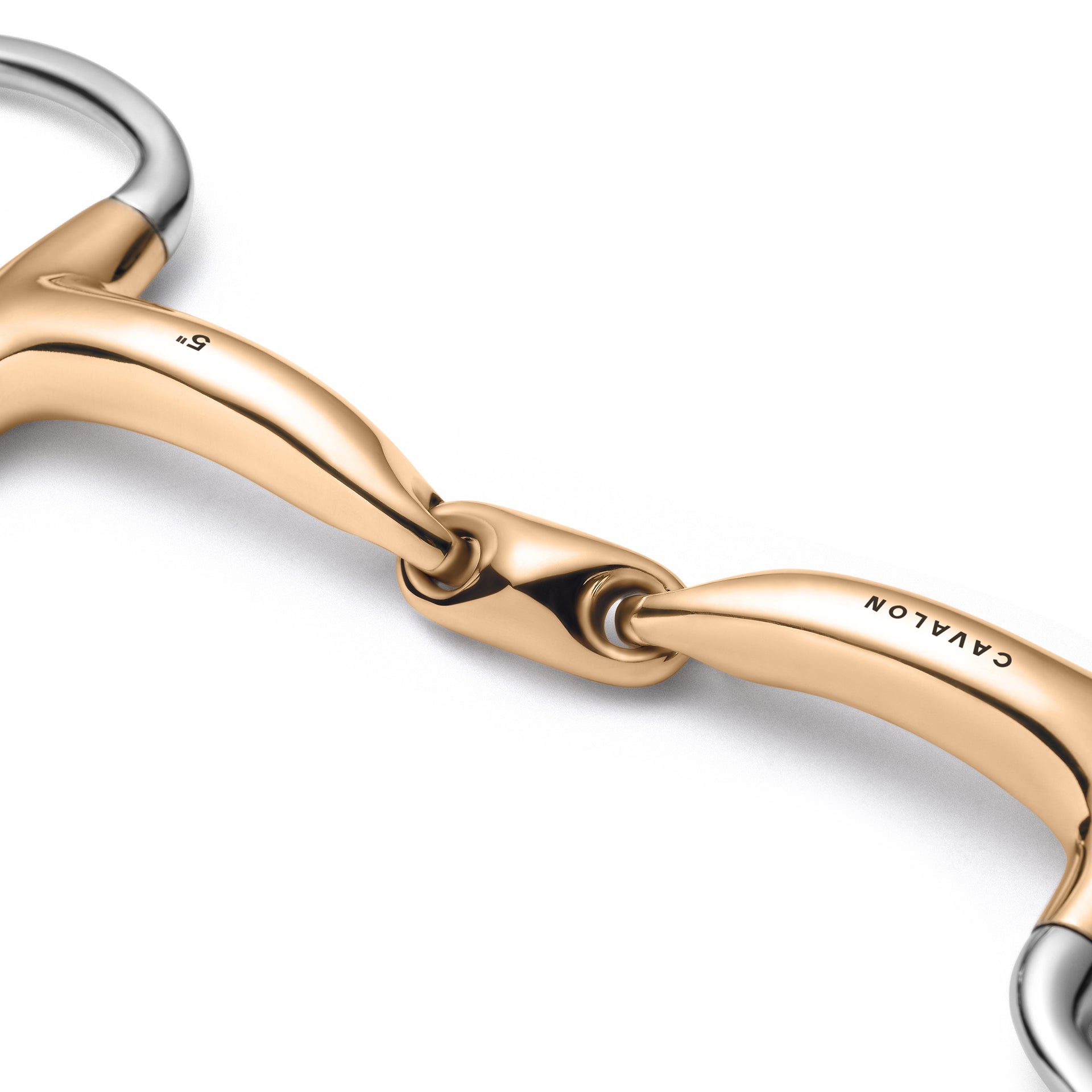 Eggbutt Lozenge Savor Gold Snaffle