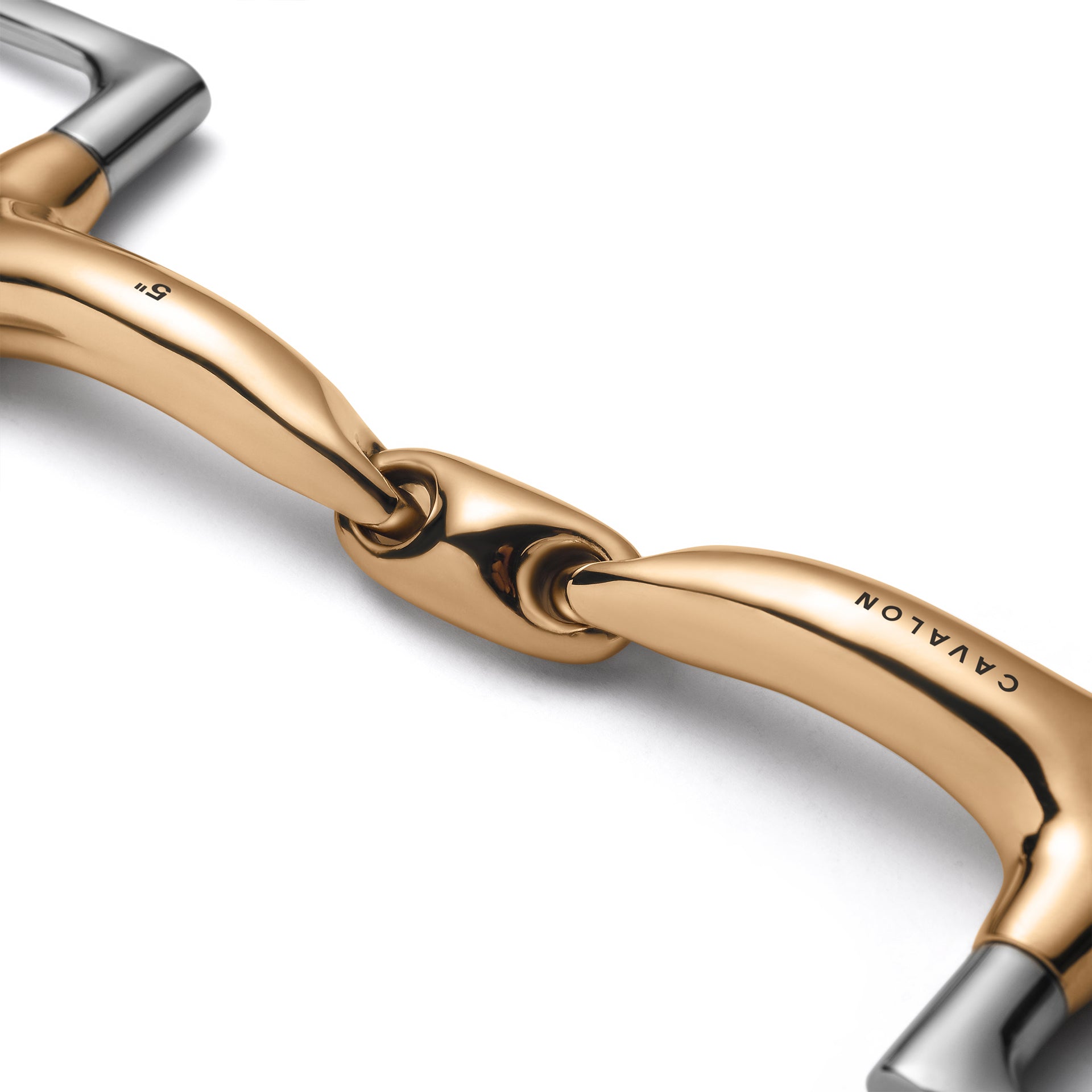 Hunter D-Ring Lozenge Savor Gold Snaffle