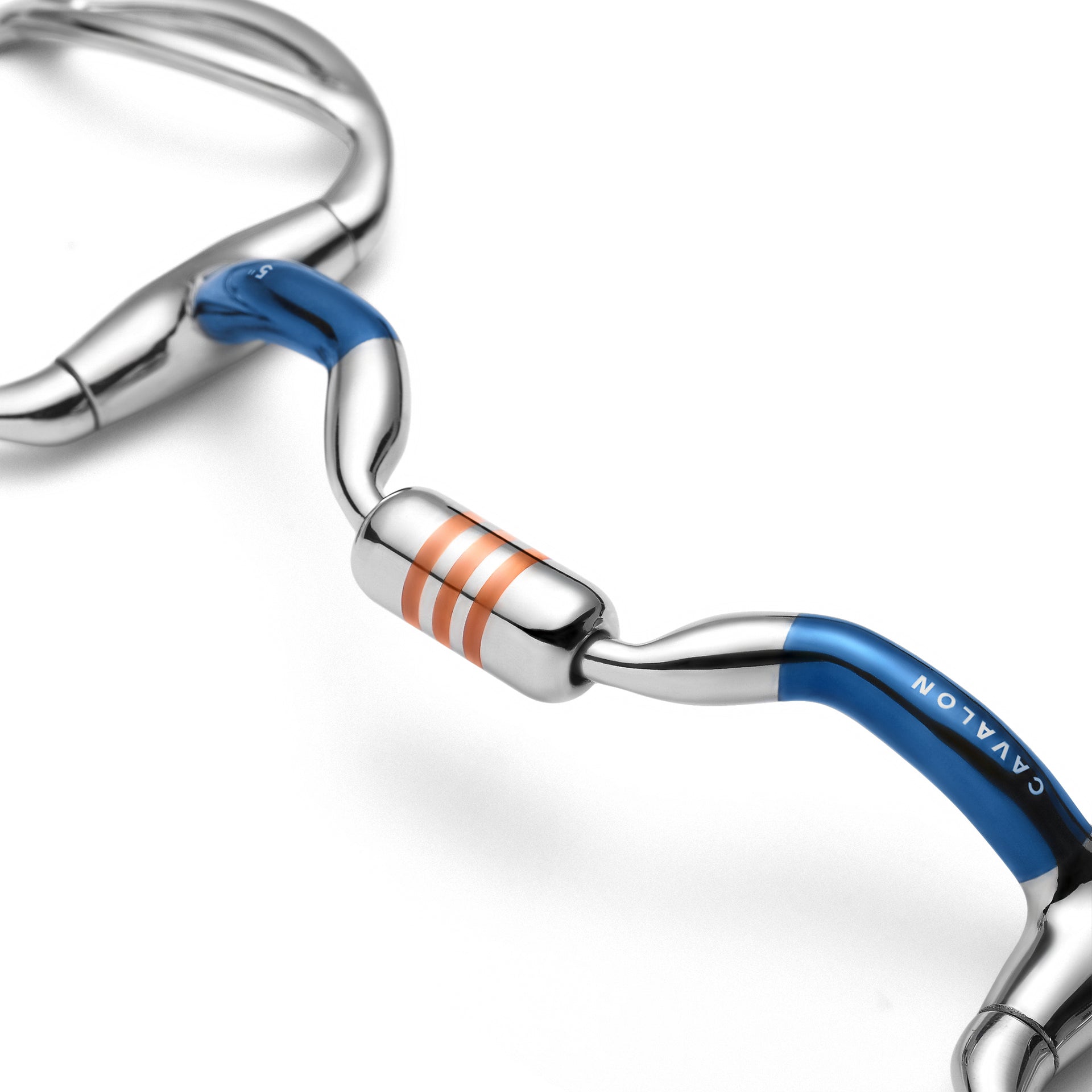 Slotted D-Ring Low Port Capsule Sweet Iron Snaffle