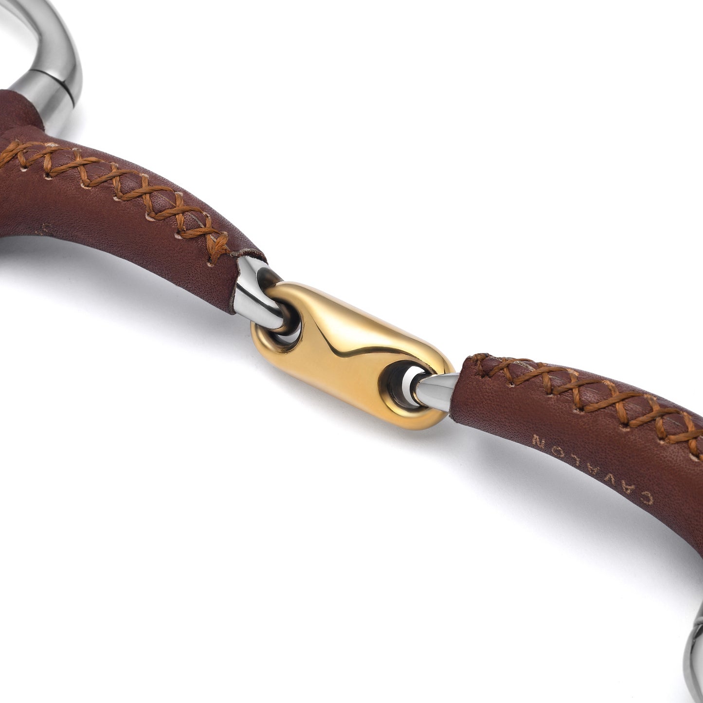 Eggbutt Lozenge Leather Covered Snaffle