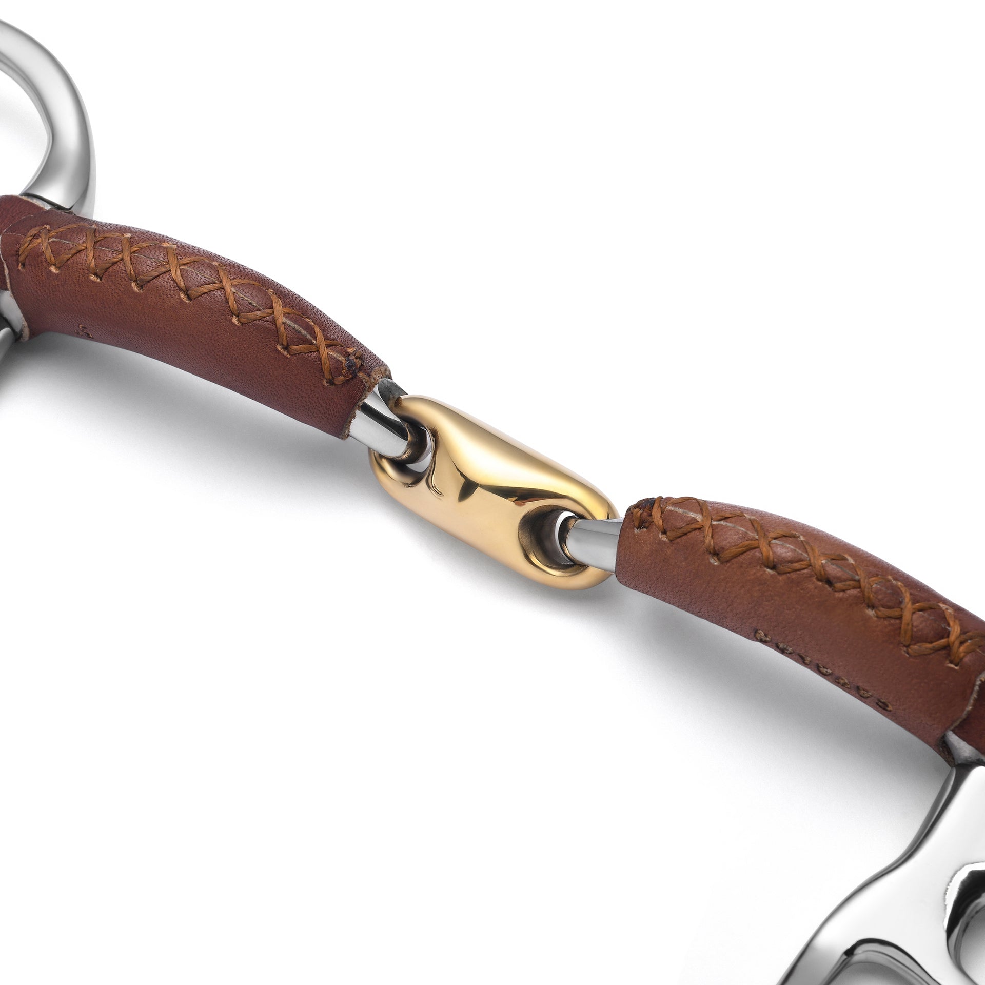 Baucher Lozenge Leather Covered Snaffle