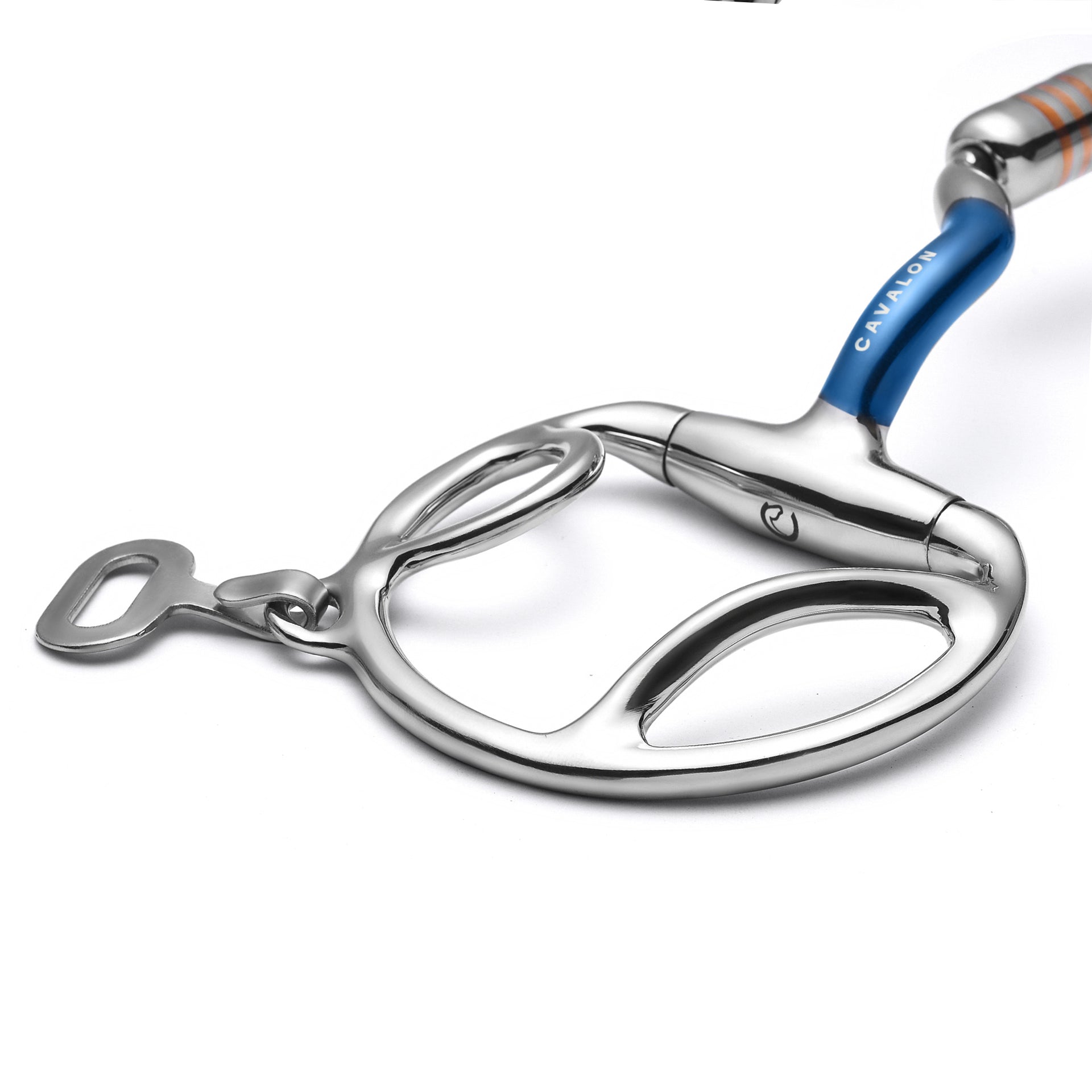 Slotted D-Ring Low Port Capsule Sweet Iron Snaffle