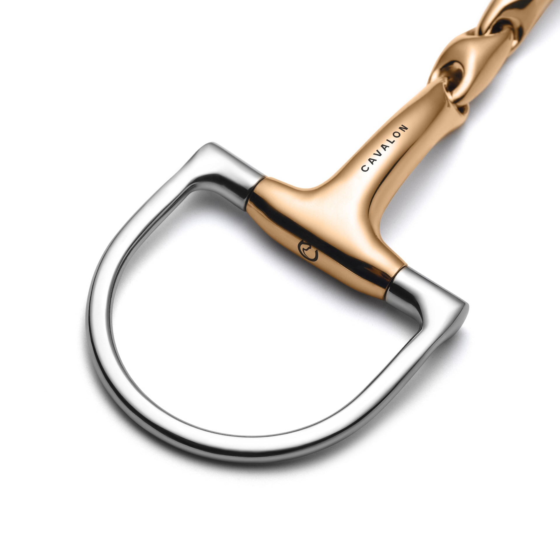 Hunter D-Ring Lozenge Savor Gold Snaffle