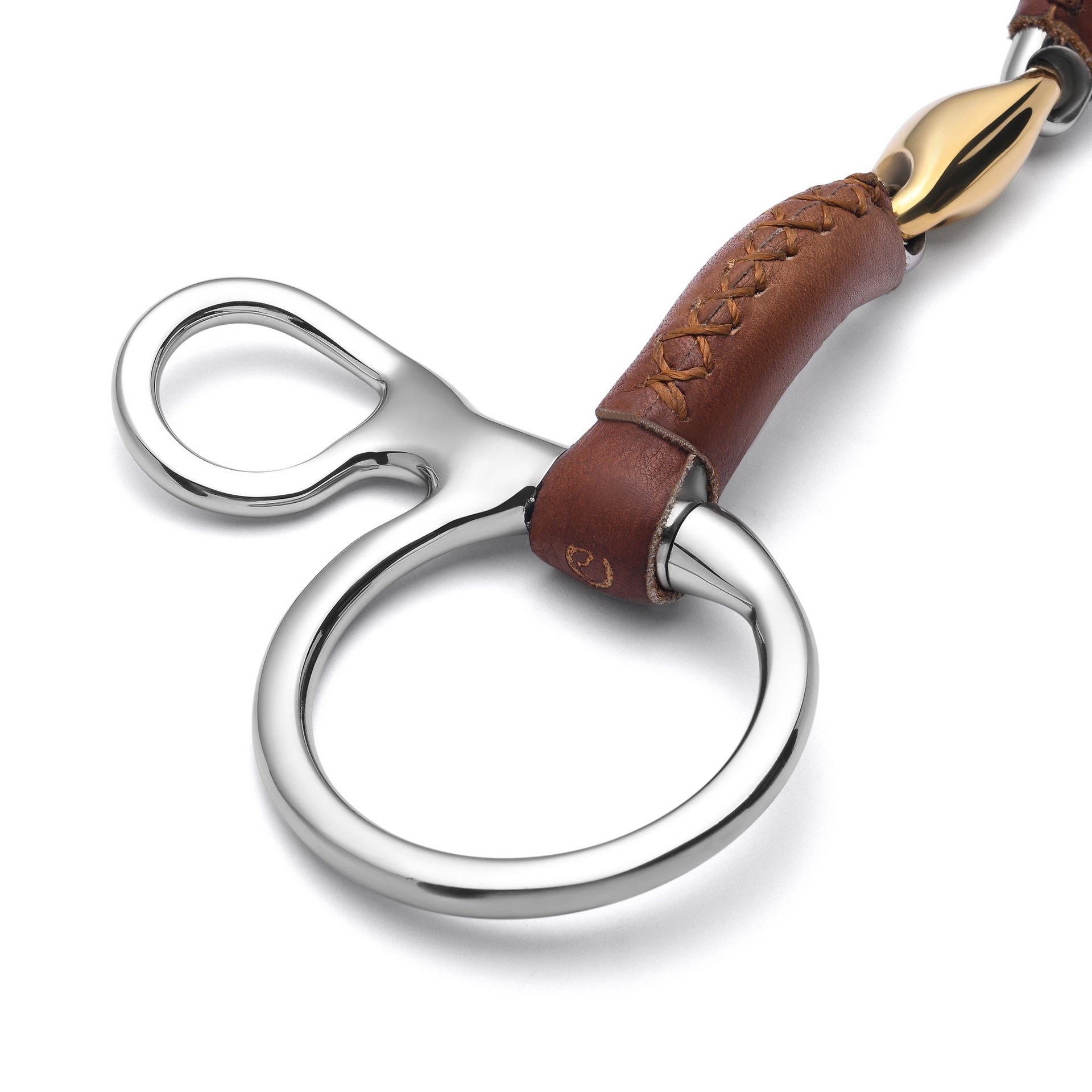 Baucher Lozenge Leather Covered Snaffle