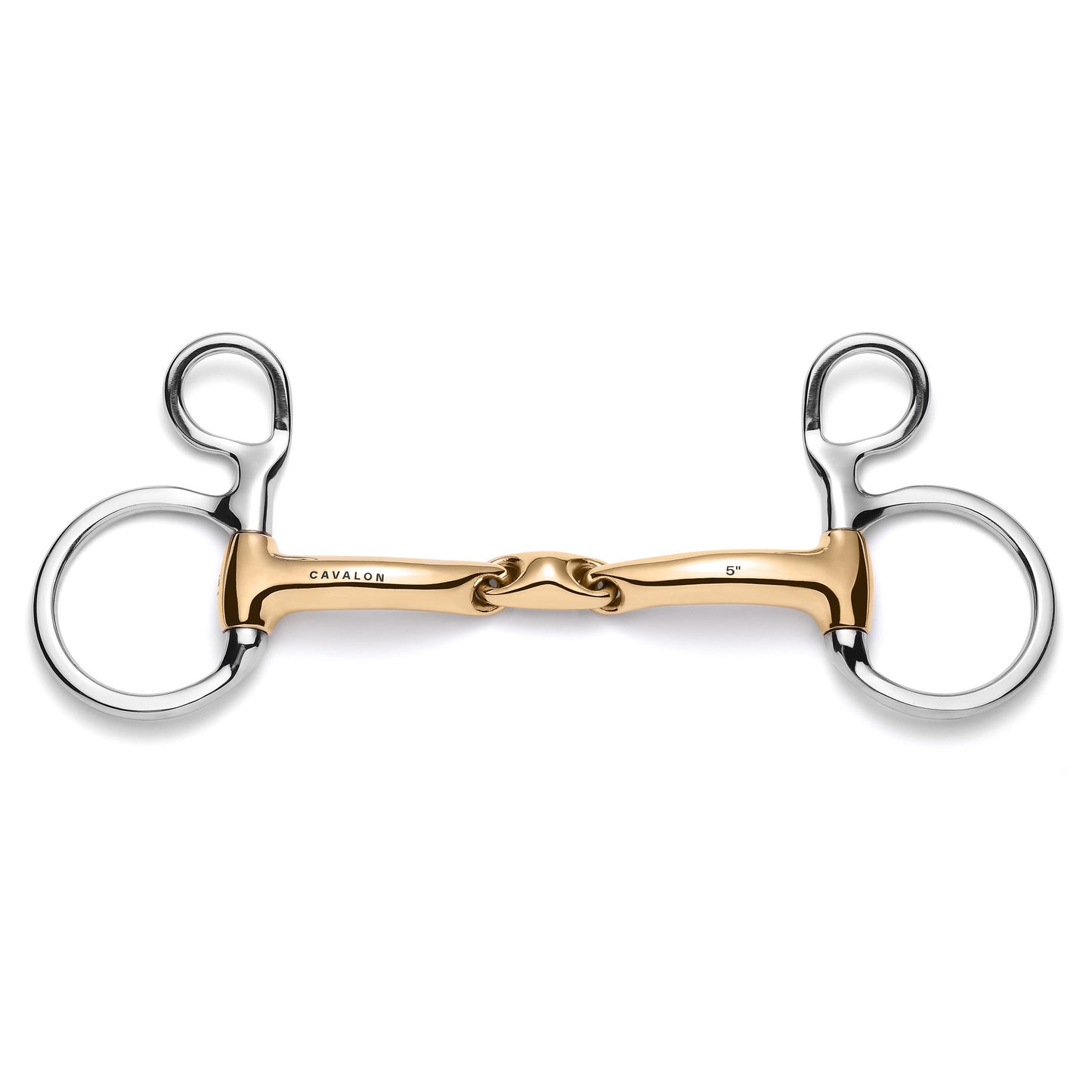 Cavalon Baucher Lozenge Savor Gold Snaffle Bit