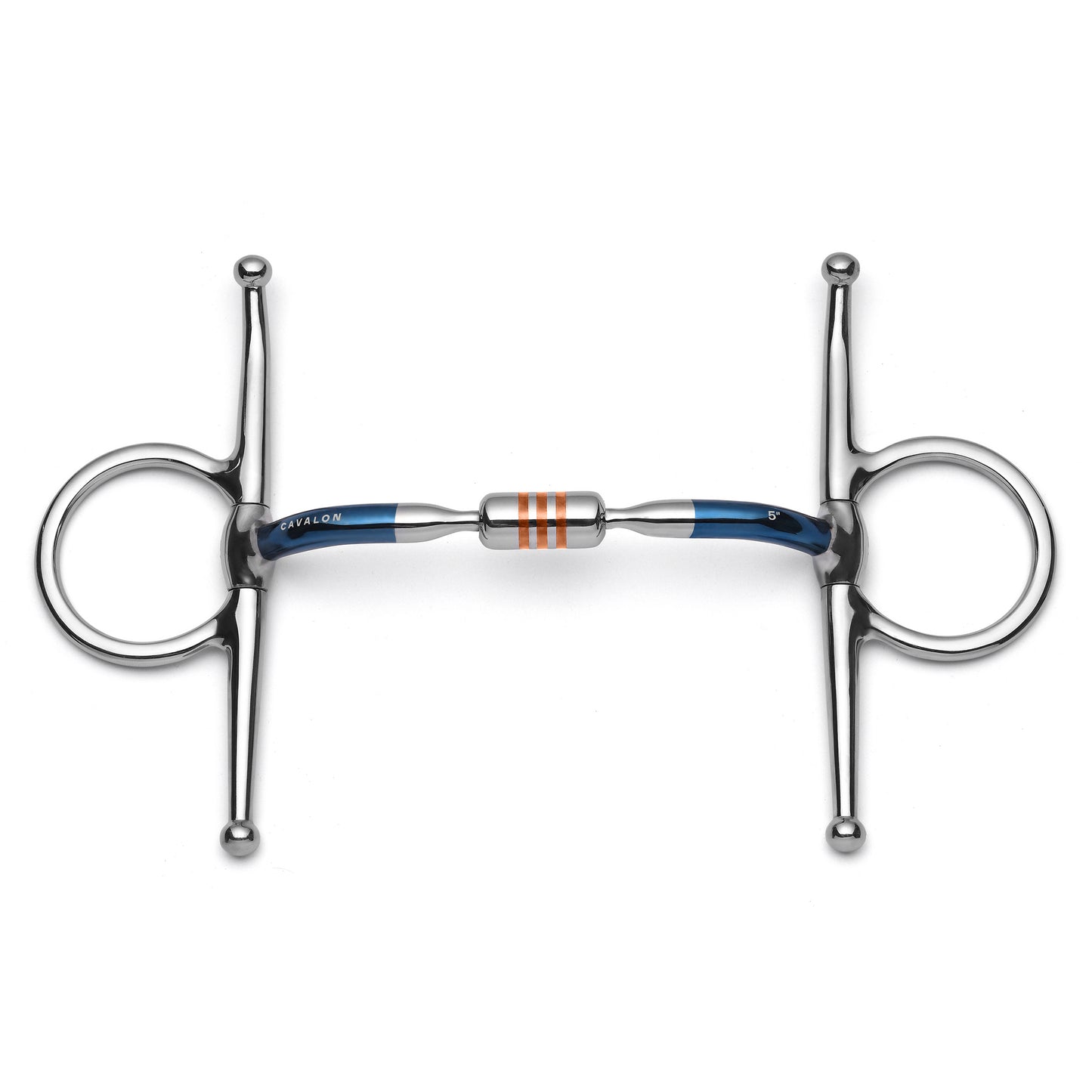 Cavalon Full Cheek Capsule Sweet Iron Snaffle Bit