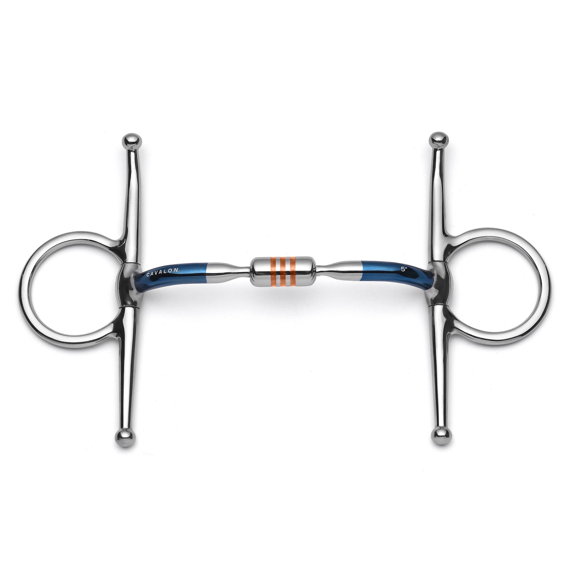 Cavalon Full Cheek Capsule Sweet Iron Snaffle Bit