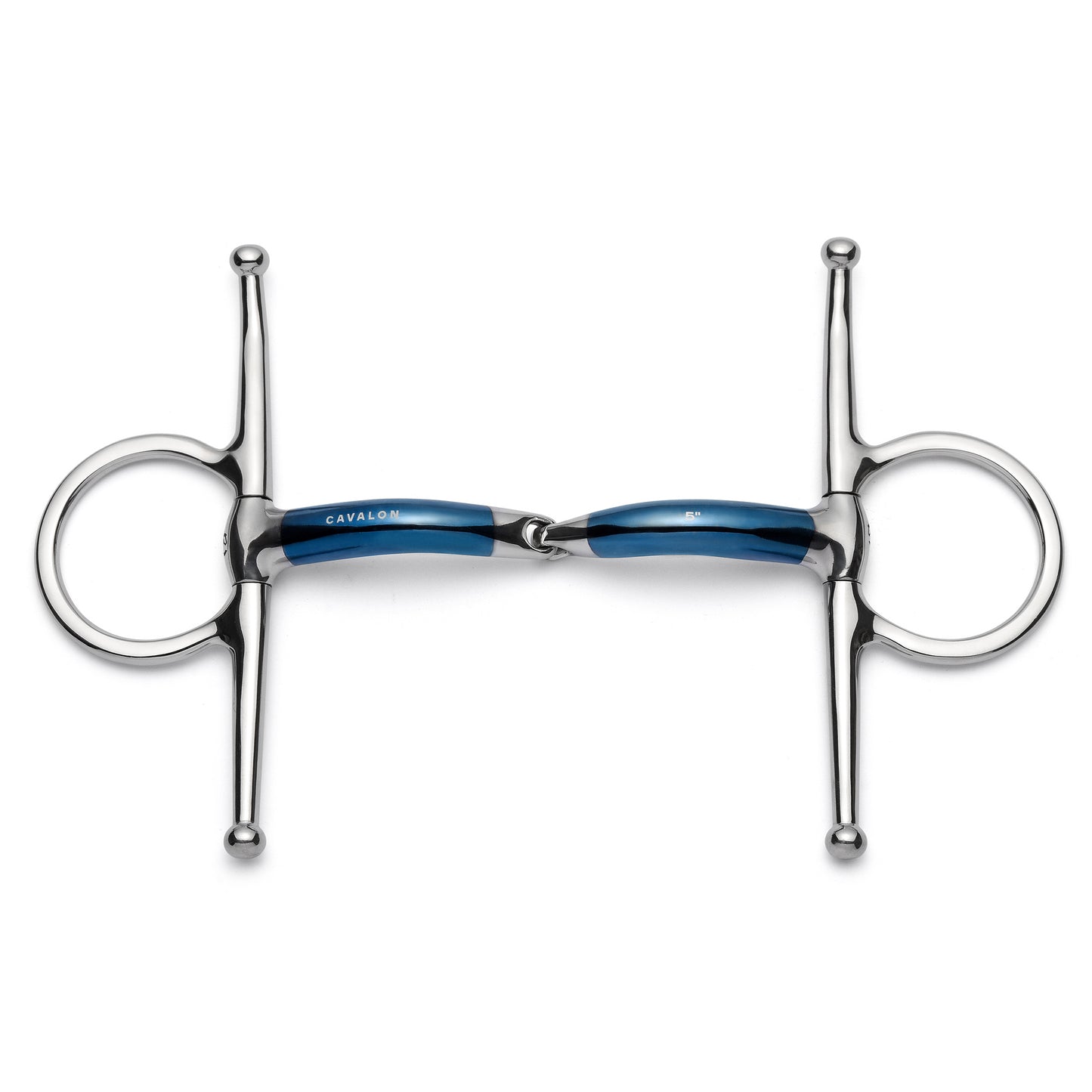 Cavalon Full Cheek Locking Single Joint Sweet Iron Snaffle Bit