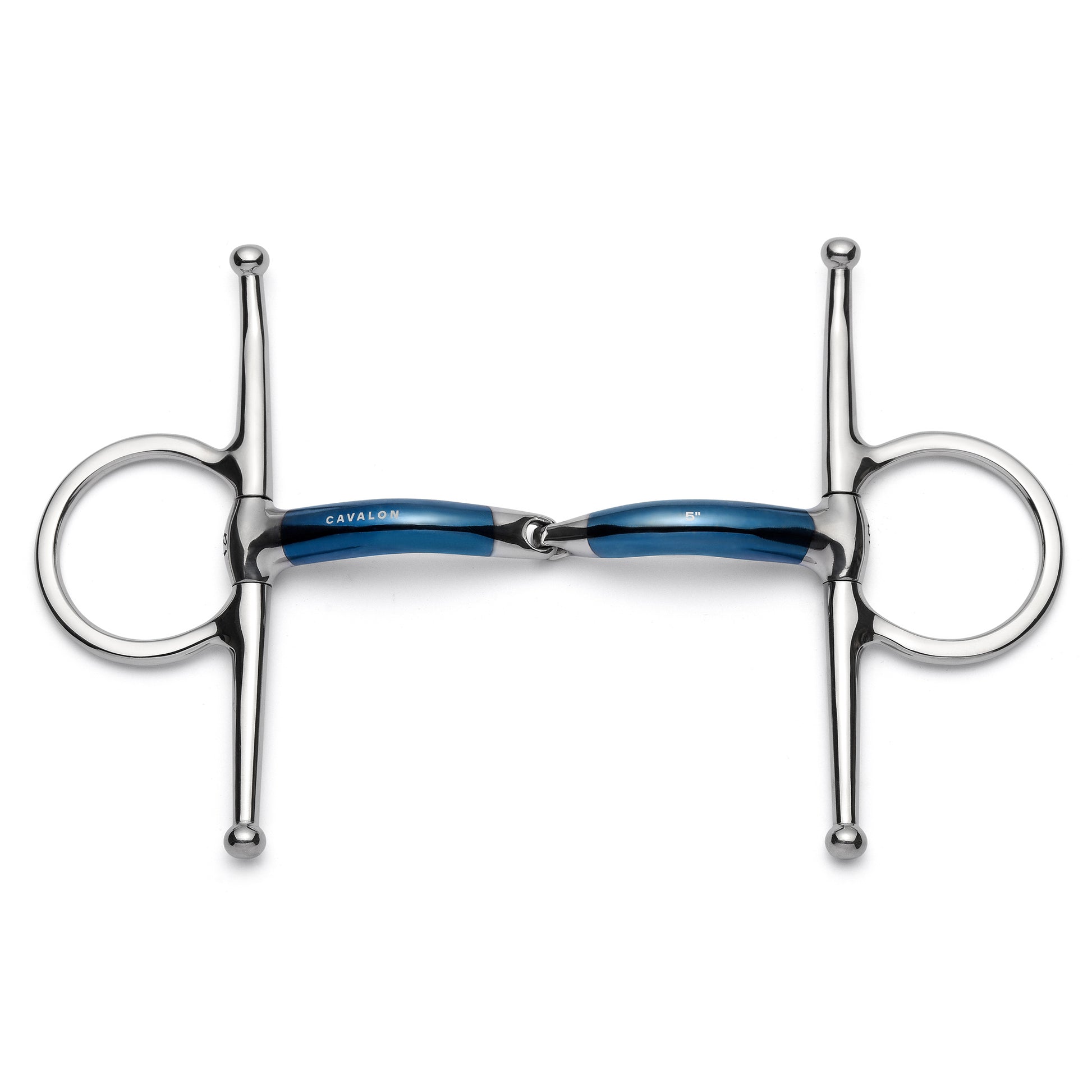 Cavalon Full Cheek Locking Single Joint Sweet Iron Snaffle Bit