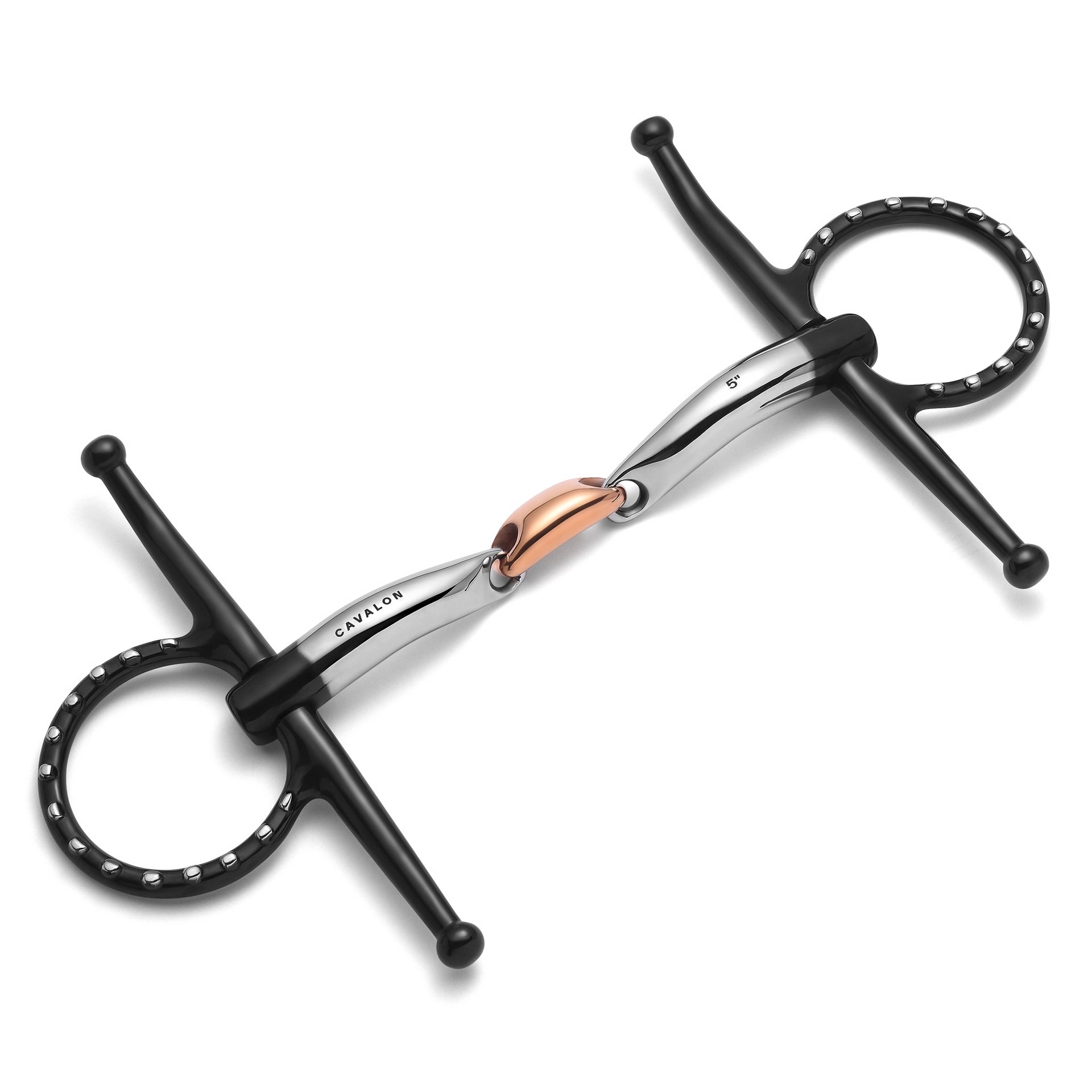 Full Cheek Lozenge Silver Dotted Snaffle