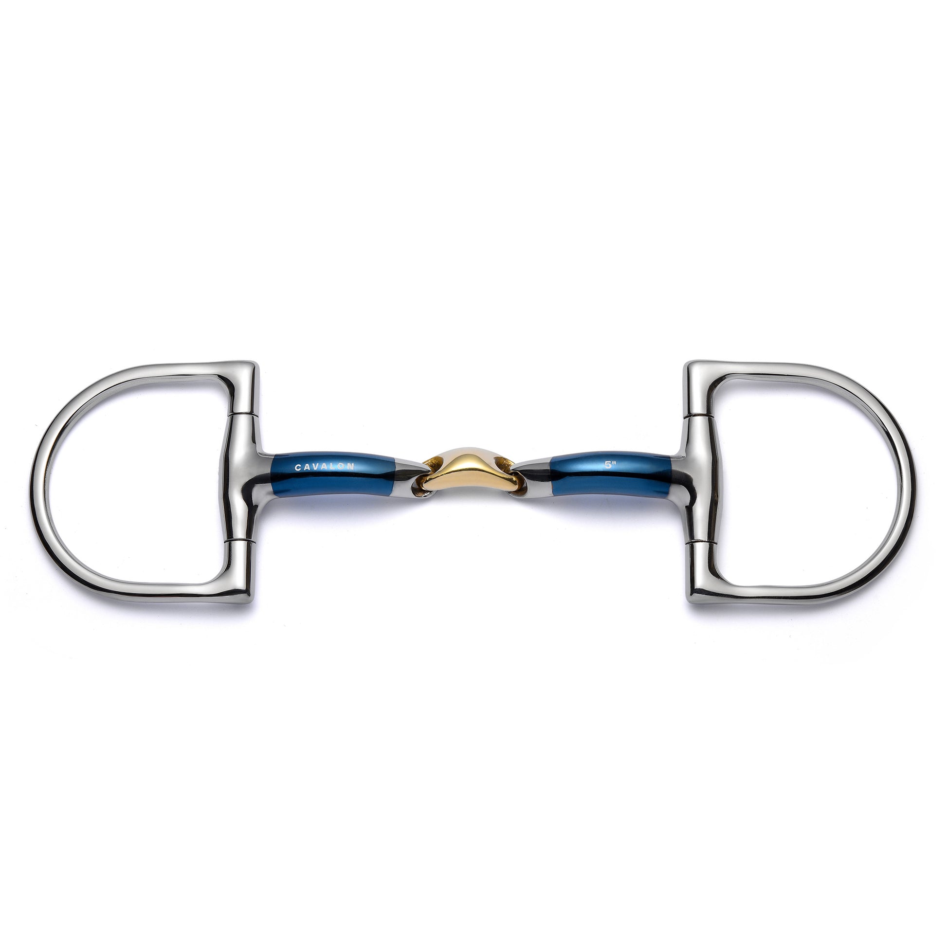 Cavalon Hunter D-Ring Lozenge Sweet Iron Snaffle Bit