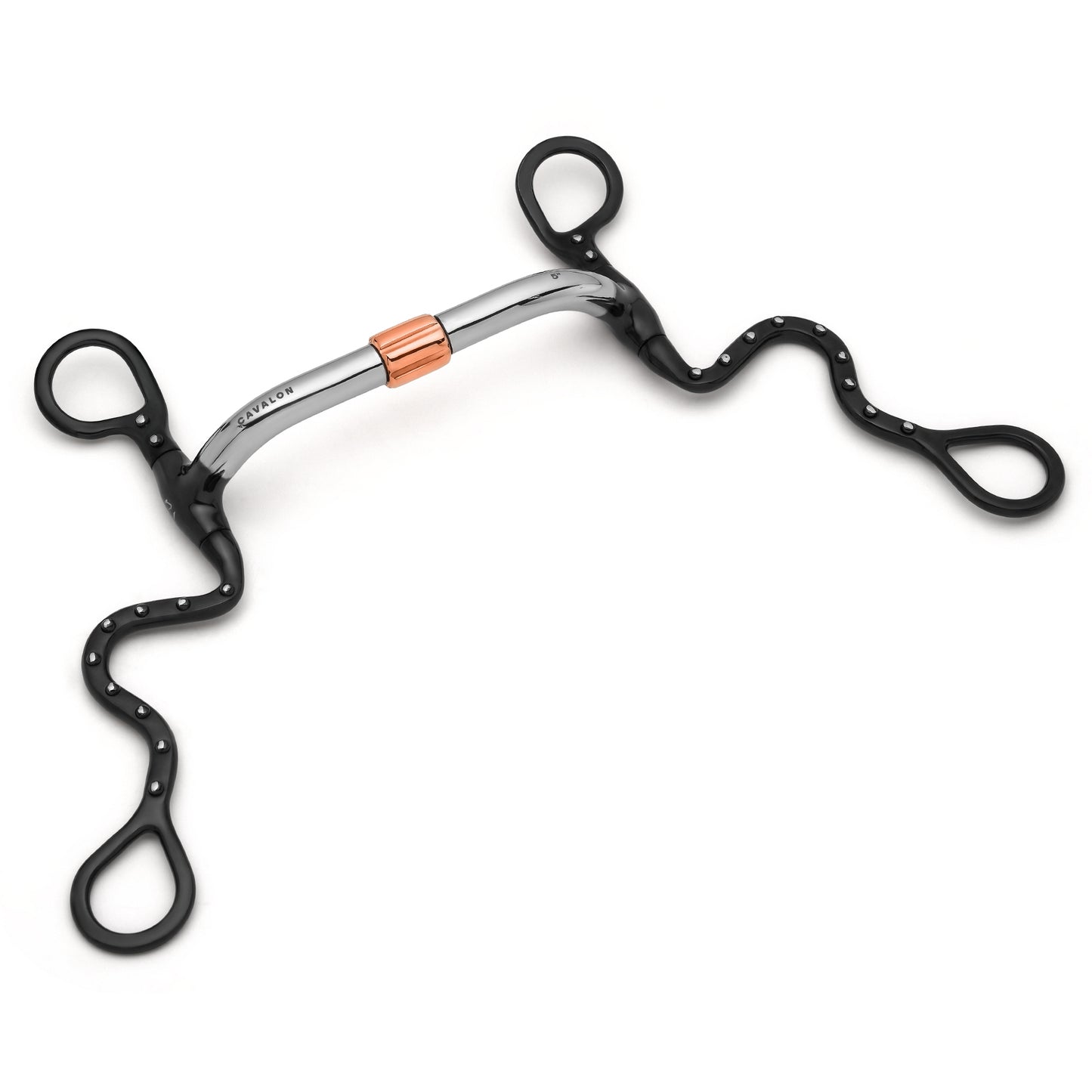 S Shank Pivot Cricket Roller Silver Dotted Curb