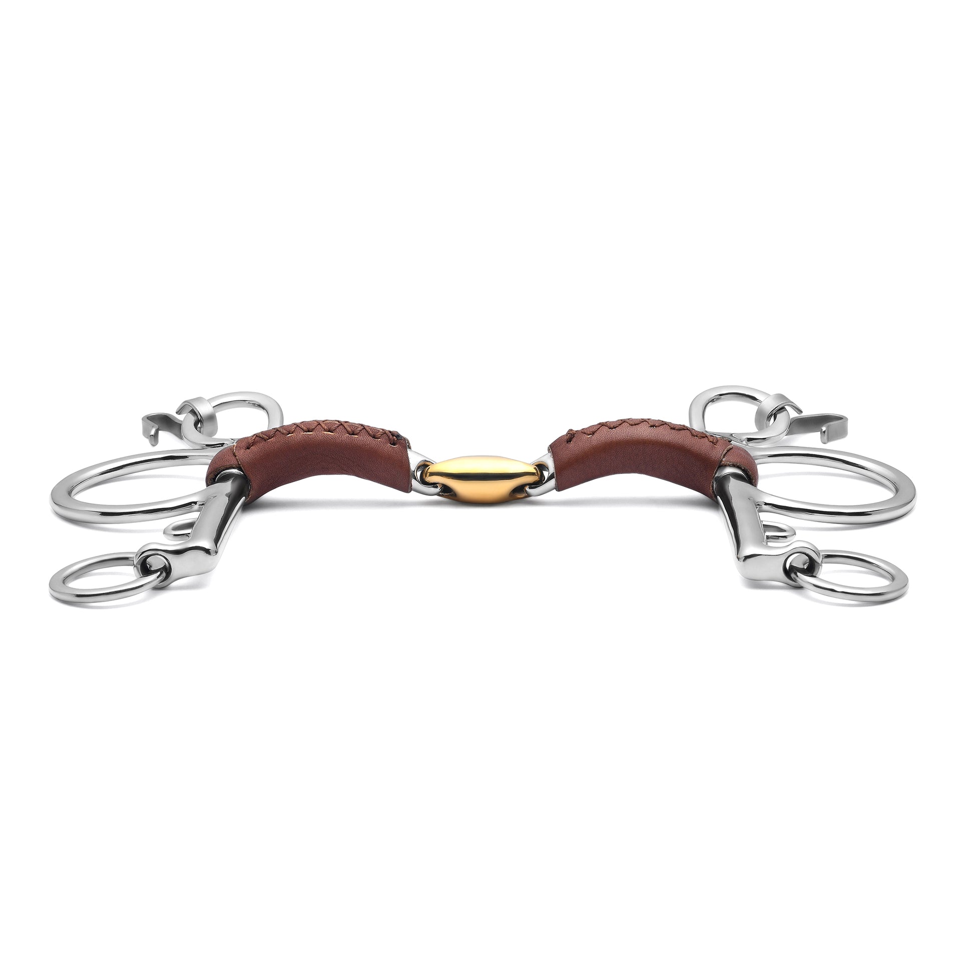 Pelham Lozenge Leather Covered Curb