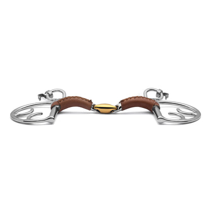 Kimberwick Lozenge Leather Covered Curb