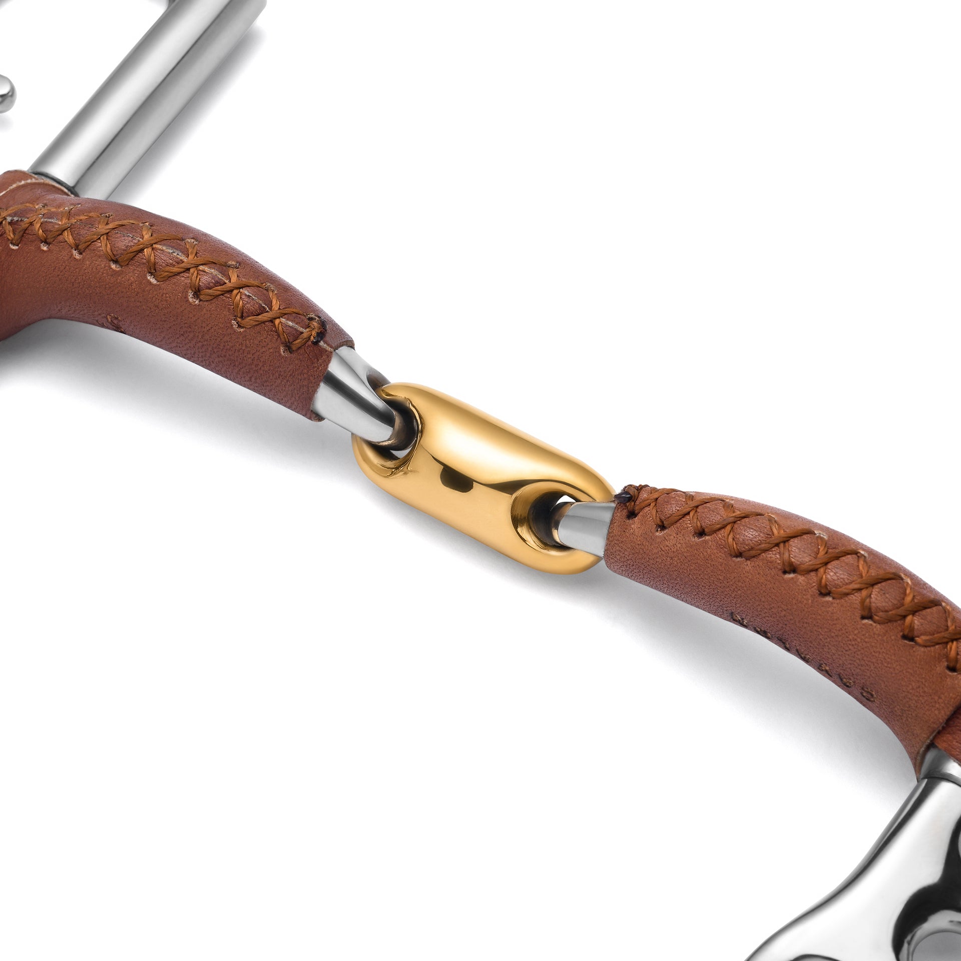 Kimberwick Lozenge Leather Covered Curb