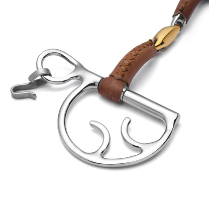 Kimberwick Lozenge Leather Covered Curb