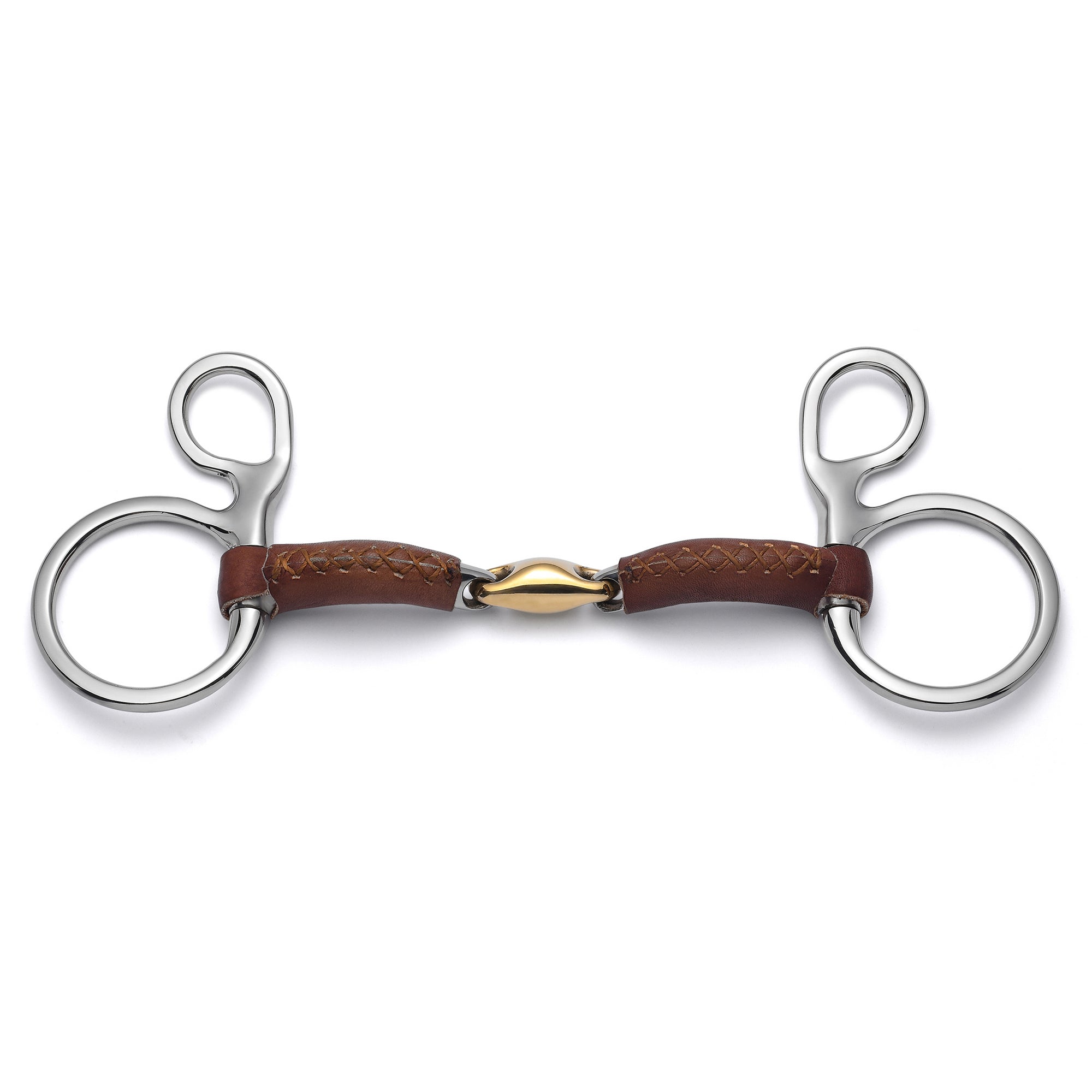 Baucher Lozenge Leather Covered Snaffle