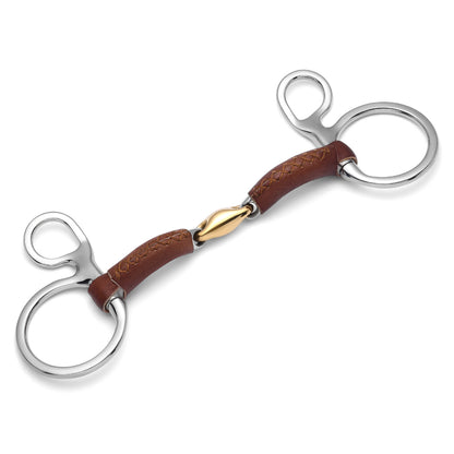 Baucher Lozenge Leather Covered Snaffle