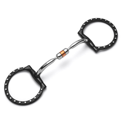 D-Ring Capsule Silver Dotted Snaffle