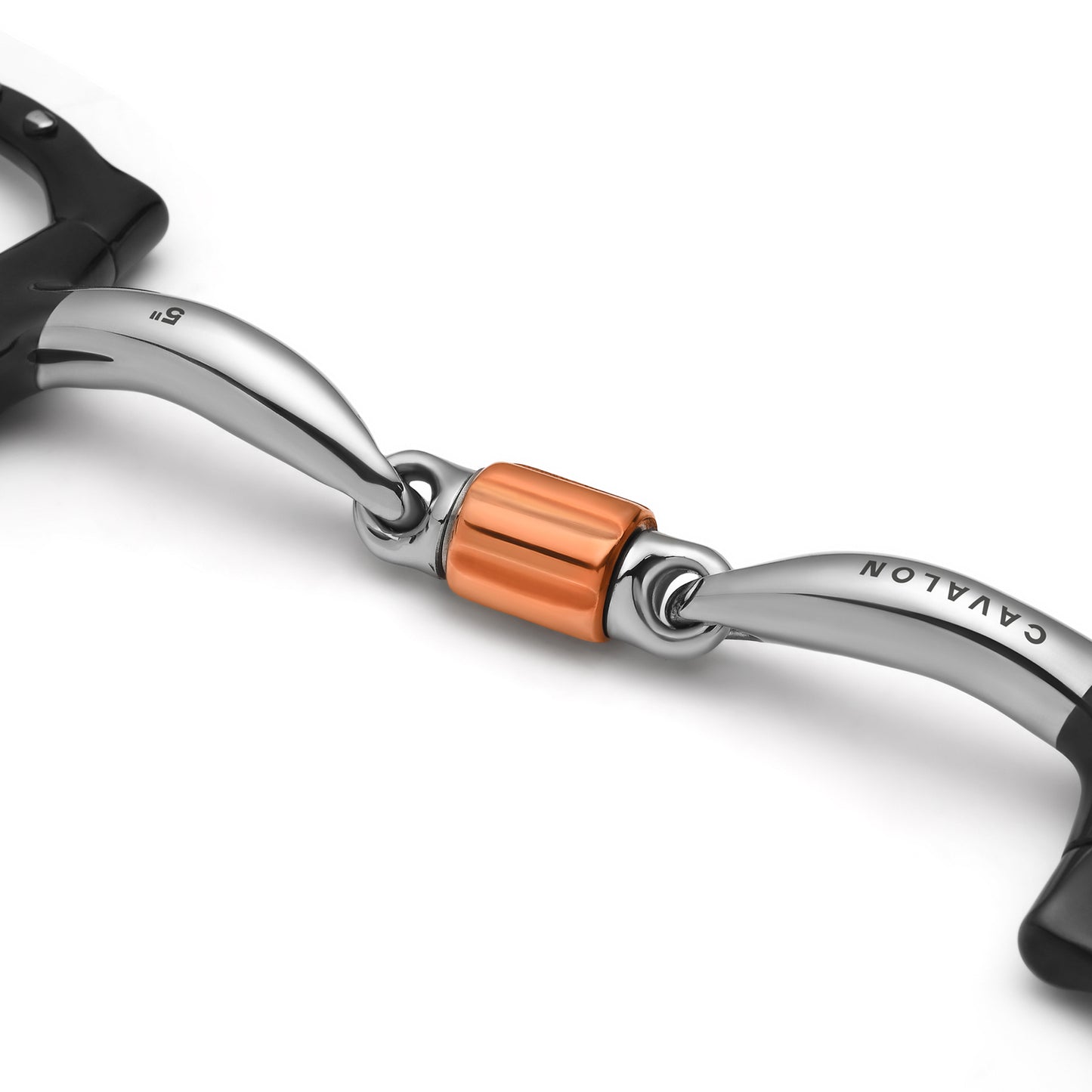 D-Ring 3-Piece Cricket Roller Silver Dotted Snaffle
