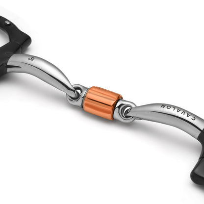 D-Ring 3-Piece Cricket Roller Silver Dotted Snaffle