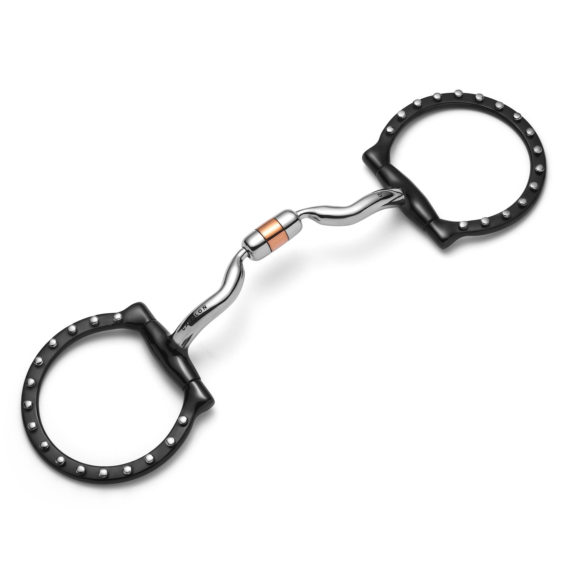 D-Ring Low Port Capsule Silver Dotted Snaffle