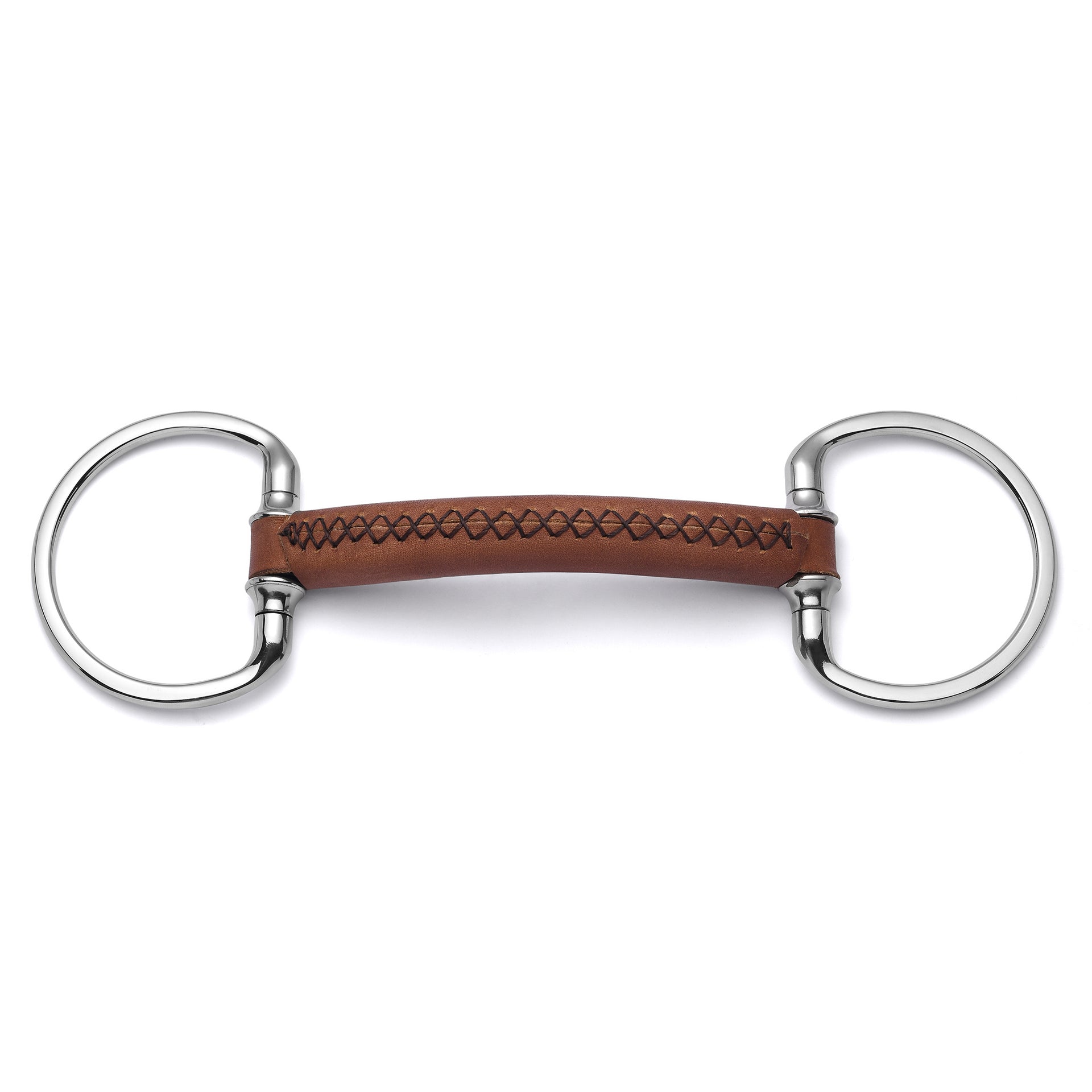 Cavalon Eggbutt Soft Leather Snaffle Bit