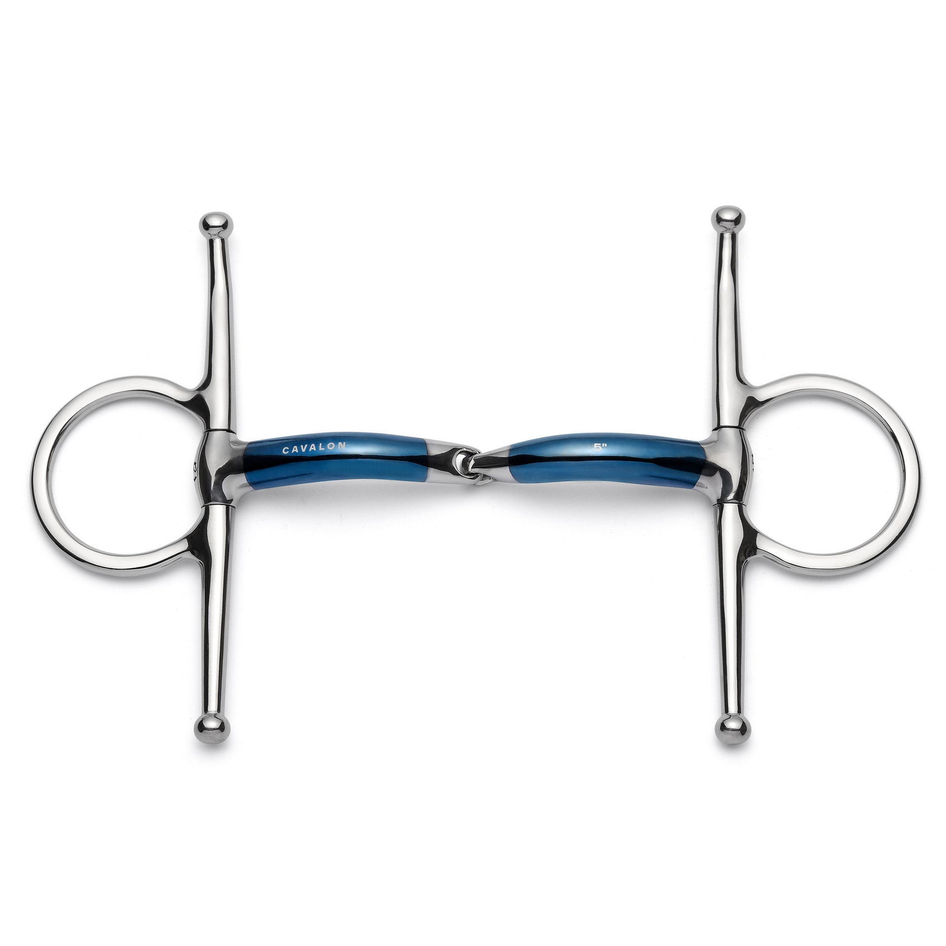 Cavalon Full Cheek Locking Single Joint Sweet Iron Snaffle Bit 