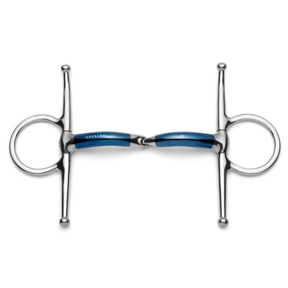 Cavalon Full Cheek Locking Single Joint Sweet Iron Snaffle Bit 