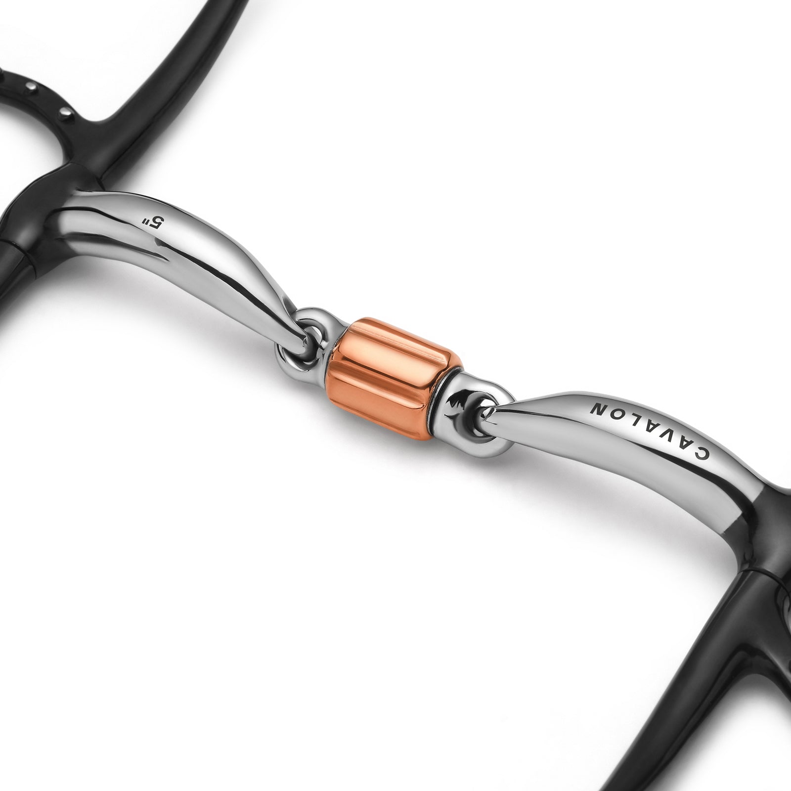 Full Cheek 3-Piece Cricket Roller Silver Dotted Snaffle