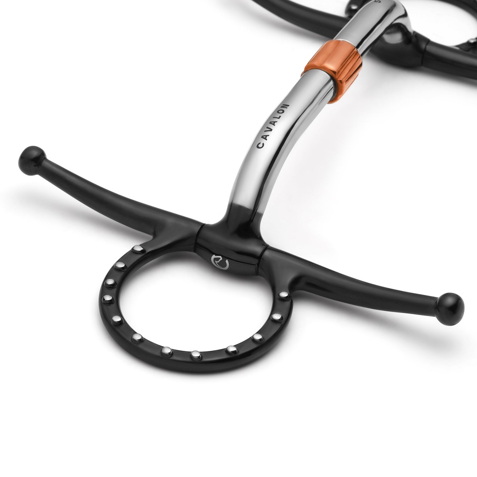 Full Cheek Pivot Cricket Roller Silver Dotted Snaffle