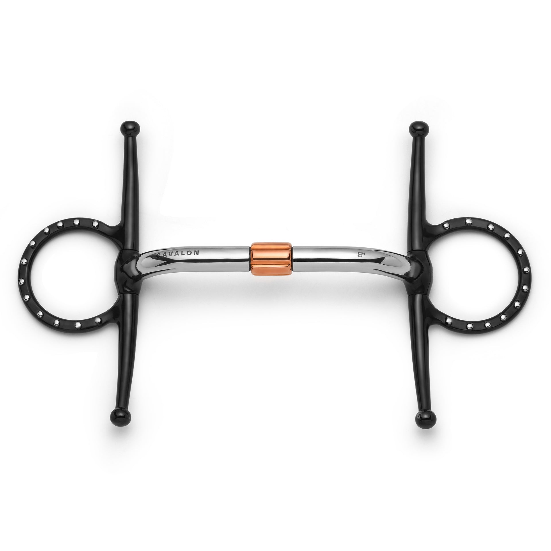 Full Cheek Pivot Cricket Roller Silver Dotted Snaffle