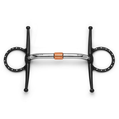 Full Cheek Pivot Cricket Roller Silver Dotted Snaffle