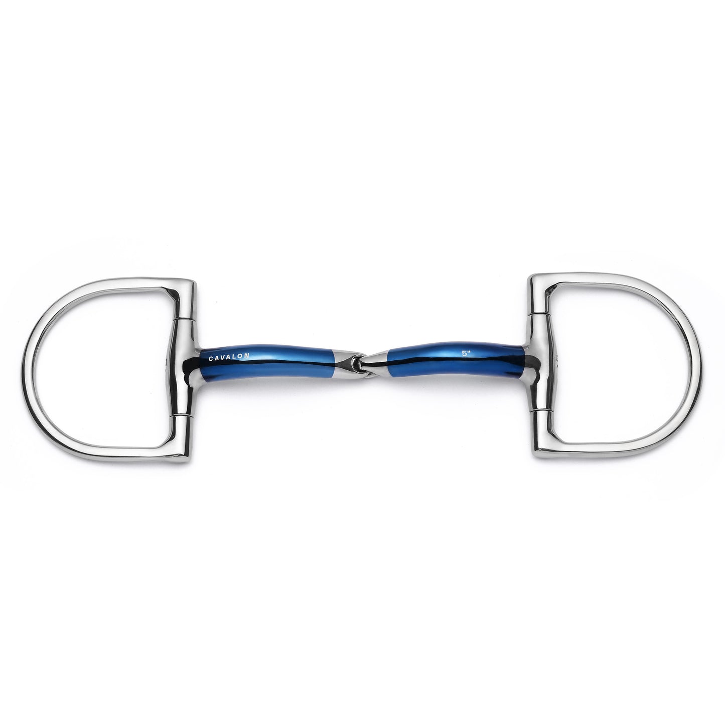 Cavalon Hunter D-Ring Locking Single Joint Sweet Iron Snaffle Bit