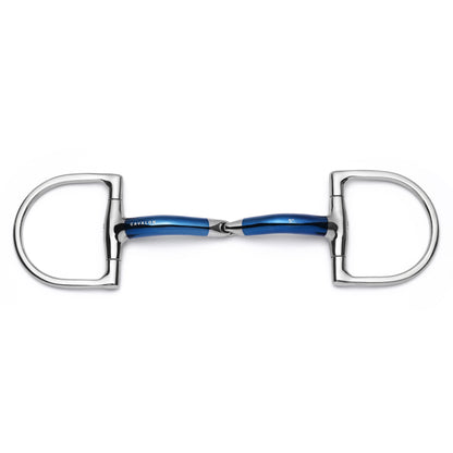 Cavalon Hunter D-Ring Locking Single Joint Sweet Iron Snaffle Bit