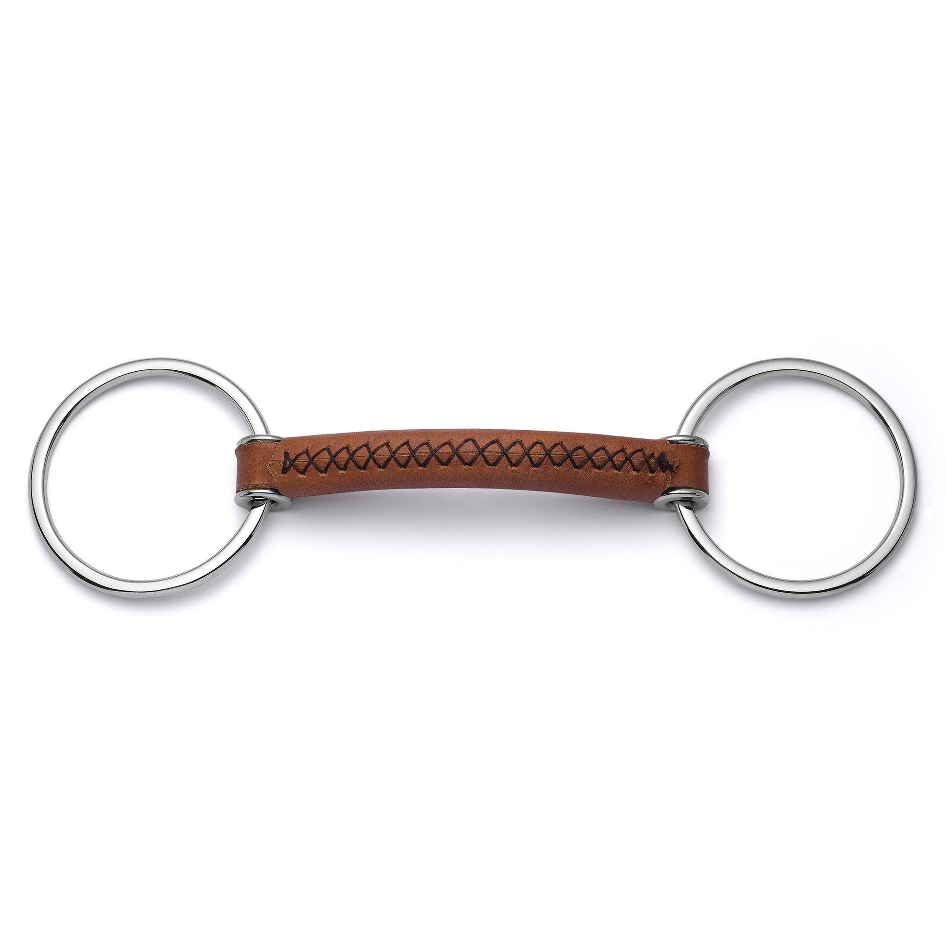 Cavalon Loose Ring Soft Leather Snaffle Bit