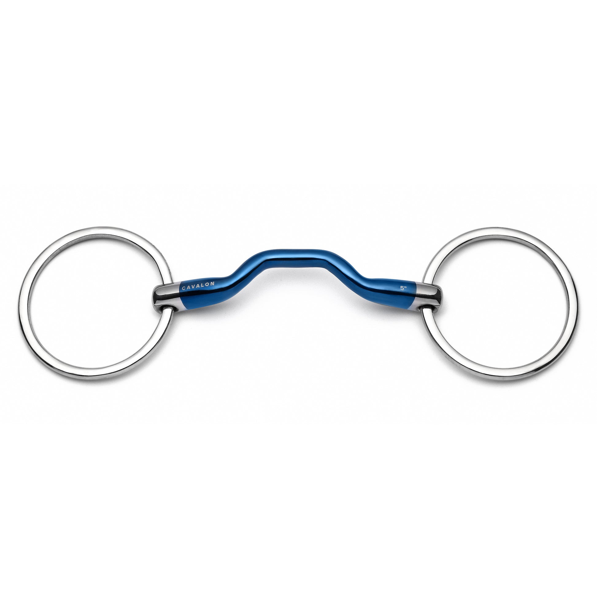 Cavalon Loose Ring Low Port Mullen Sweet Iron Snaffle Bit