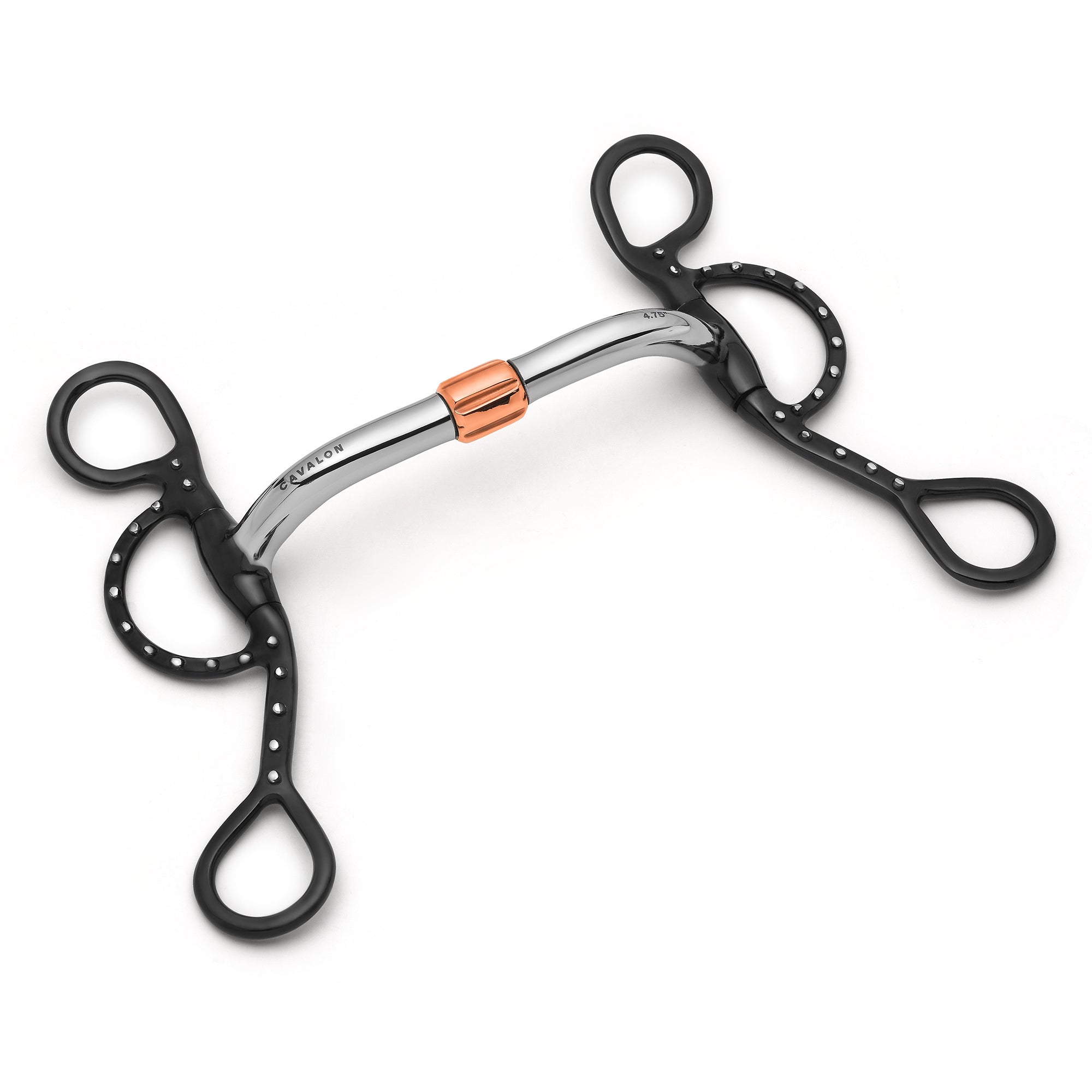ProRider Horse 6 Inch German Copper Snaffle Bit - Oval Mouth Pinch Free Design 35384E