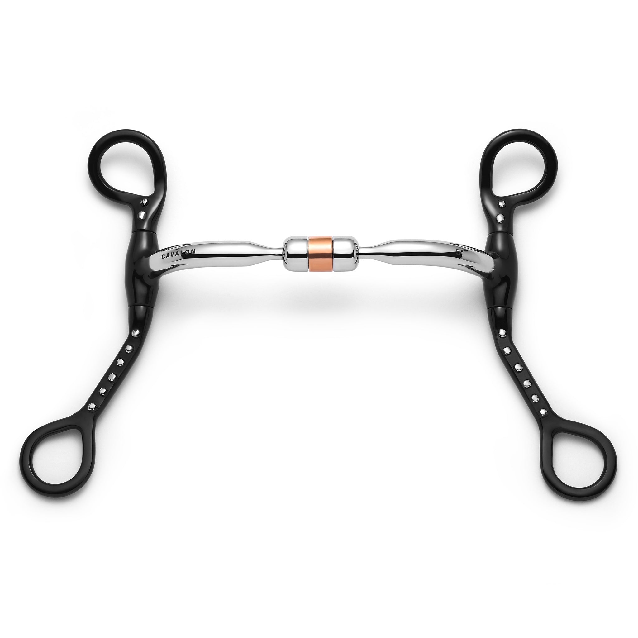 Short Shank Capsule Silver Dotted Curb - Cavalon