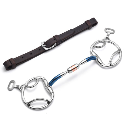 Slotted D-Ring Capsule Sweet Iron Snaffle