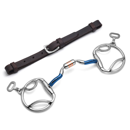 Slotted D-Ring Low Port Capsule Sweet Iron Snaffle