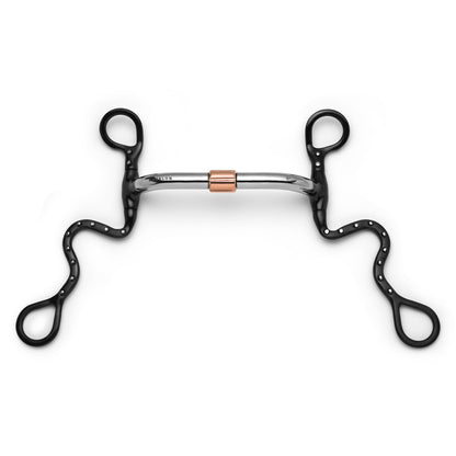 S Shank Pivot Cricket Roller Silver Dotted Curb