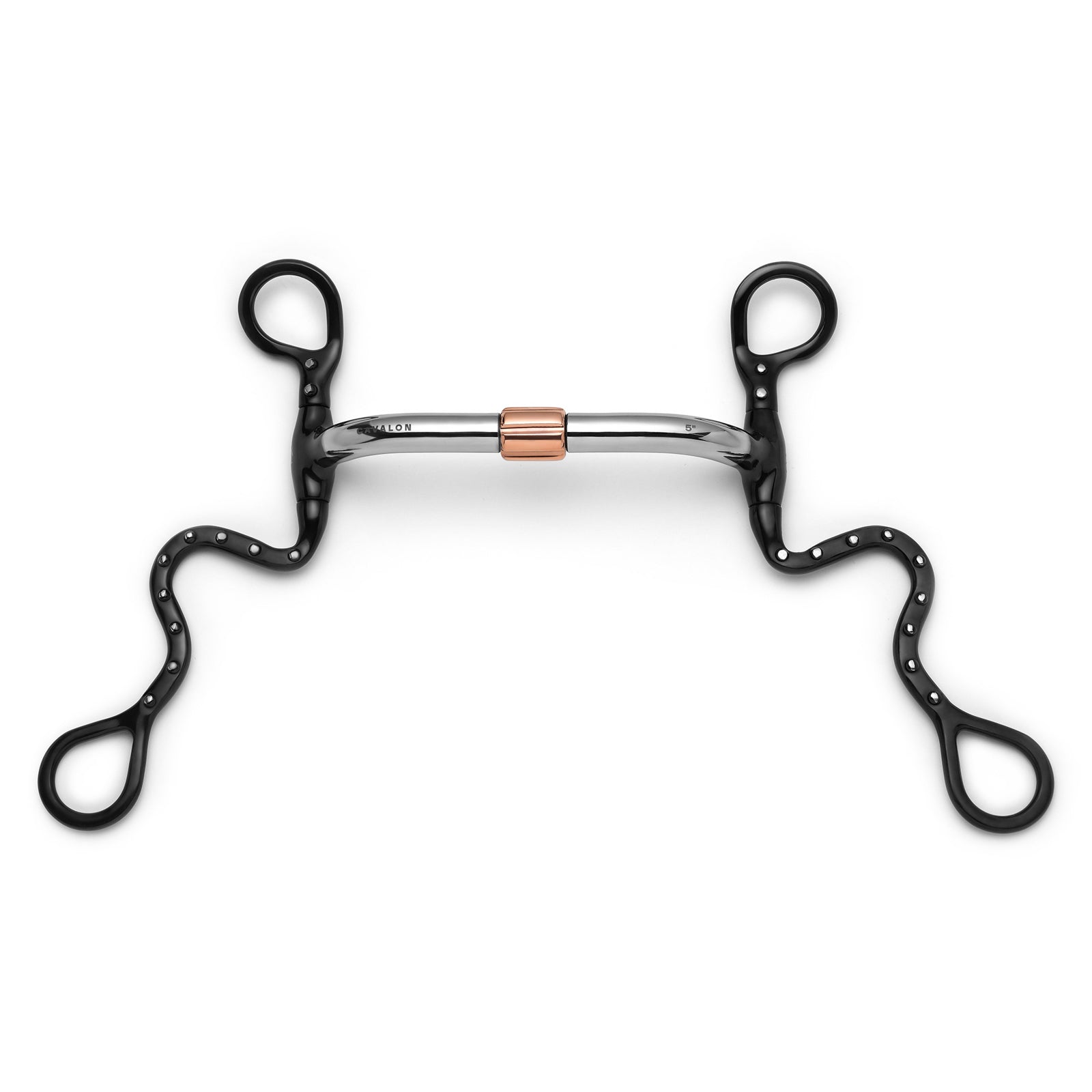 S Shank Pivot Cricket Roller Silver Dotted Curb