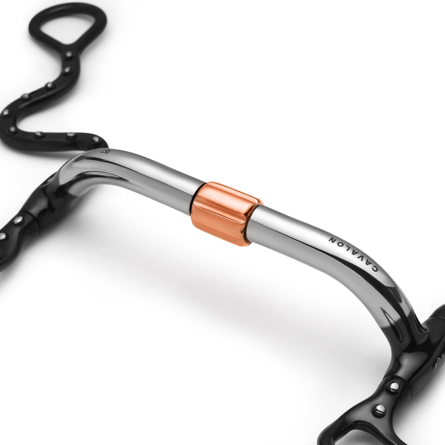 S Shank Pivot Cricket Roller Silver Dotted Curb