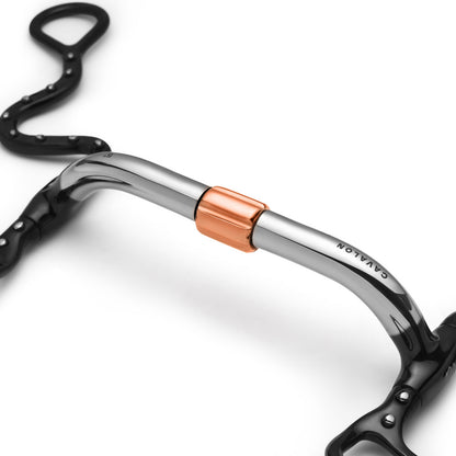 S Shank Pivot Cricket Roller Silver Dotted Curb