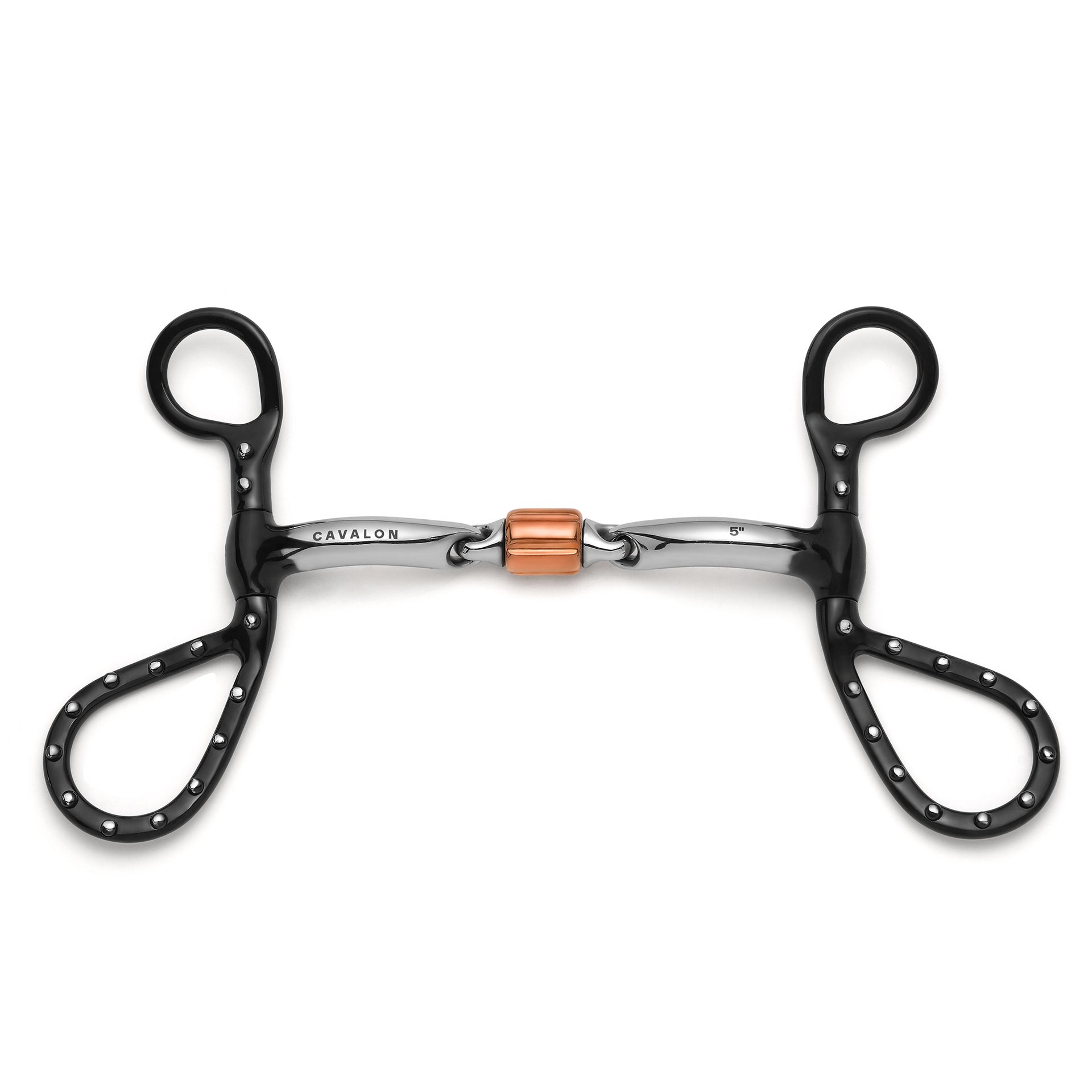 Teardrop Shank 3-Piece Cricket Roller Silver Dotted Curb